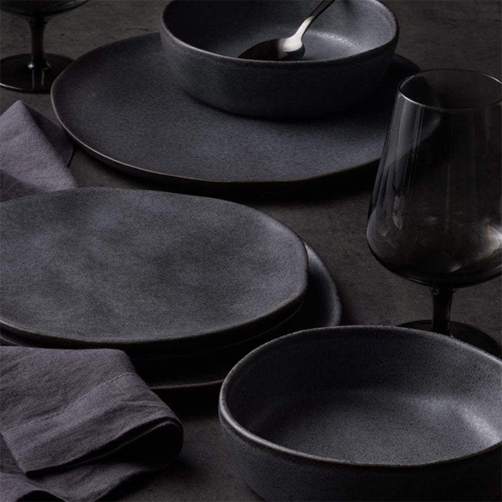 Nebula Vortex Debossed Stoneware Dinnerware Set