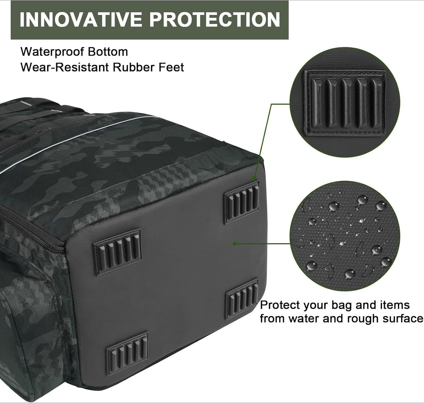 Fishing Backpack, Water Resistant Fishing Tackle Box Bag with Rod Holders & Cooler, Gear Gifts for Men