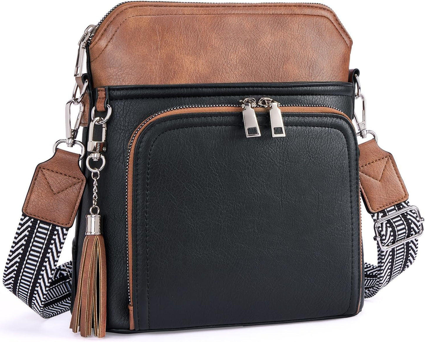 Crossbody Purse for Women Vegan Leather Medium Crossbody Wallet Bag for Travel Women Shoulder Handbags