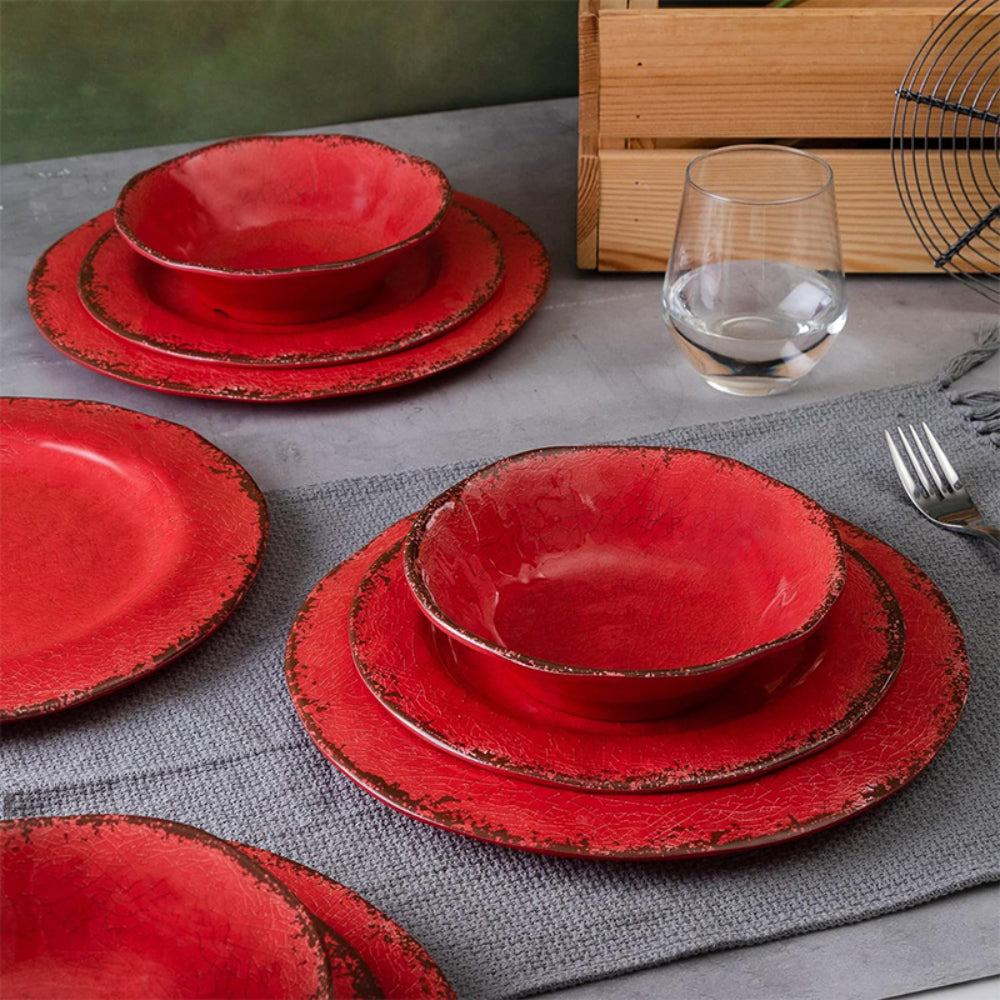 Nebula Vortex Melamine Farmhouse Dinnerware Set