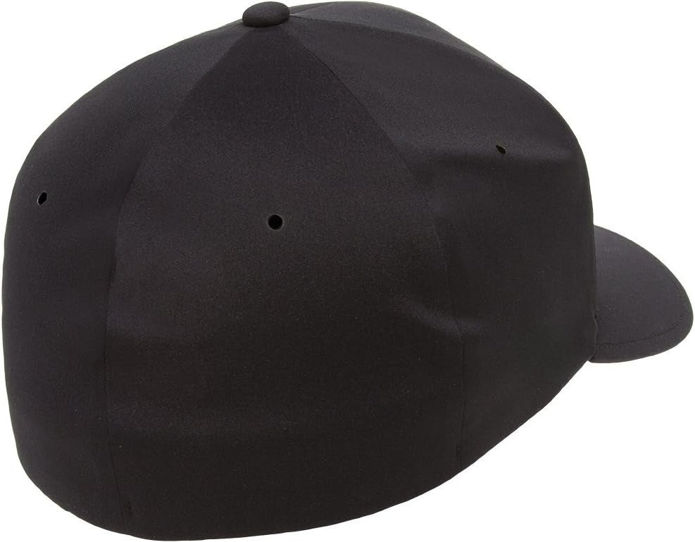 Men's Seamless Baseball Cap, Black, Large-X-Large
