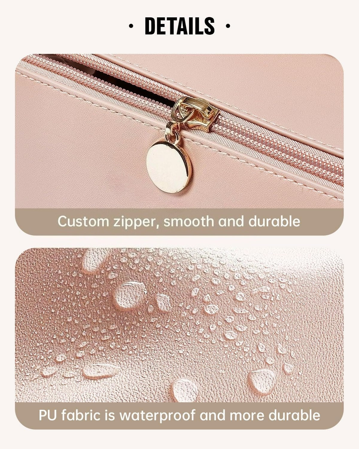 Travel Makeup Bag,Large Capacity Cosmetic Bags for Women, Waterproof Portable Pouch Bag
