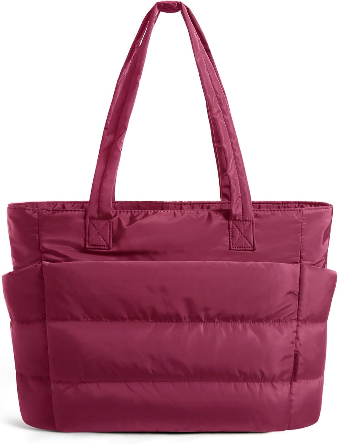 Tote Bag for Women, Lightweight Puffy Tote Bag with Compartments Shoulder Bag Handbag for Travel, Work, Gym