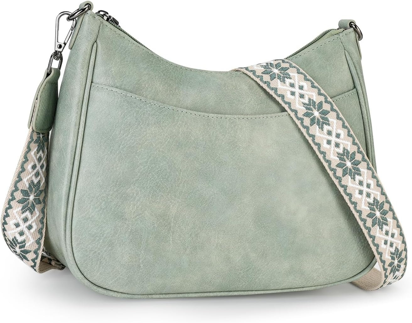 Trendy Leather Crossbody Purse with Adjustable Strap, Women's Shoulder Handbag