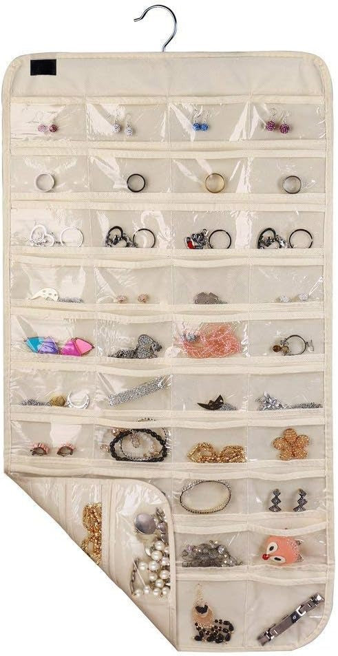 Hanging Jewelry Organizer,Accessories Organizer,80 Pocket Organizer