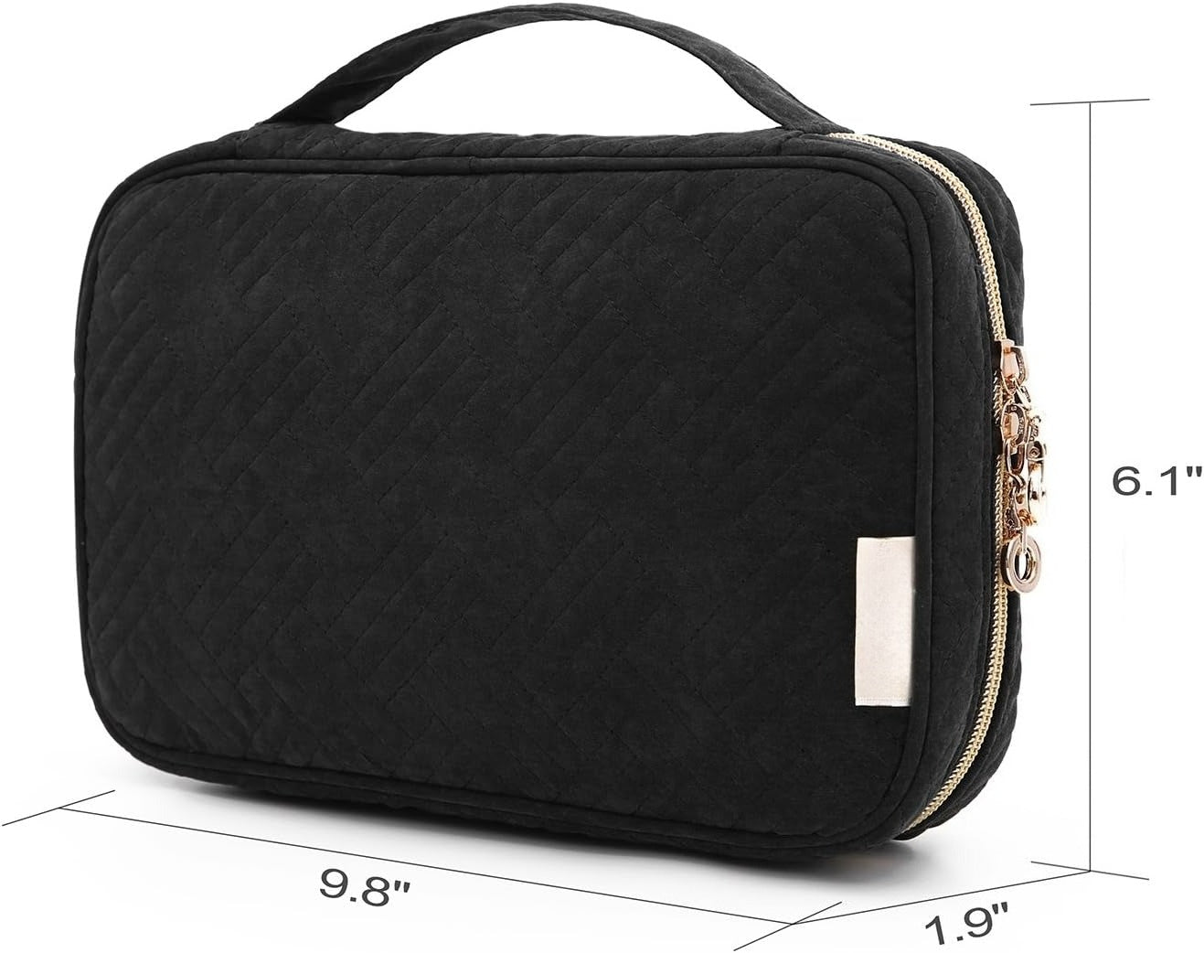 Jewelry Organizer Bag Travel Jewelry Storage Cases for Necklace, Earrings, Rings, Bracelet, Black