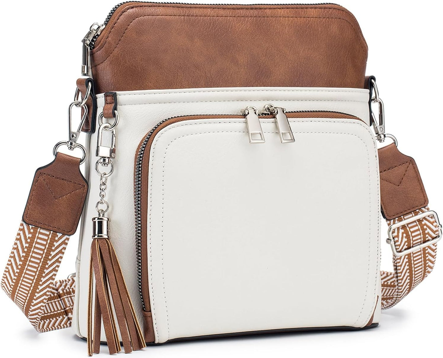 Crossbody Purse for Women Vegan Leather Medium Crossbody Wallet Bag for Travel Women Shoulder Handbags