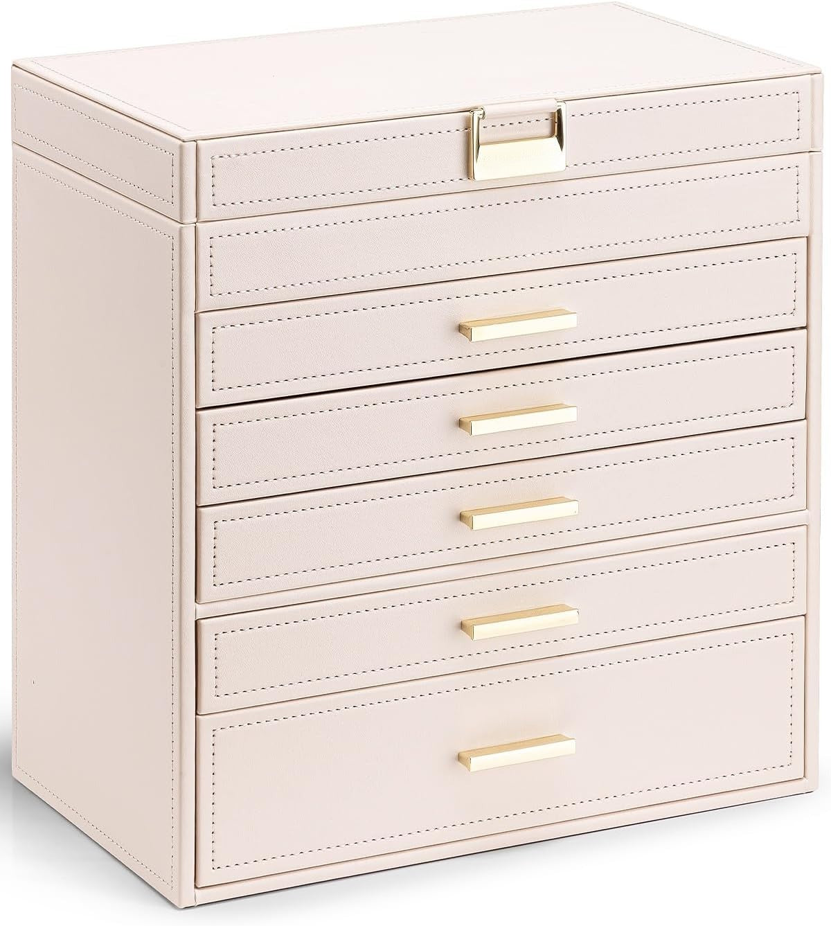 6 Layer Large Jewelry Box - Jewelry Box Organizer for Drawer Necklace Ring Bracelet and Watch