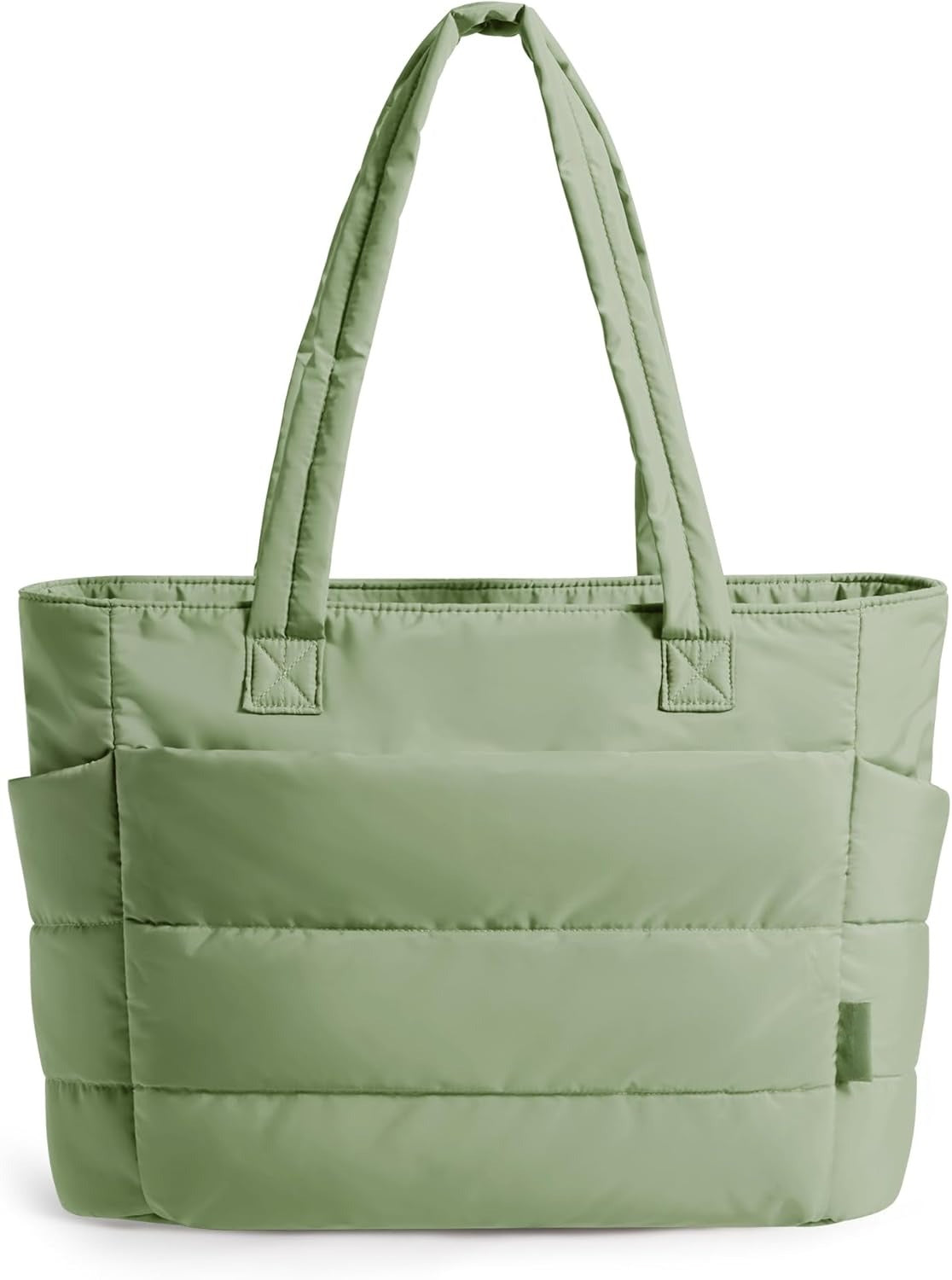 Tote Bag for Women, Lightweight Puffy Tote Bag with Compartments Shoulder Bag Handbag for Travel, Work, Gym