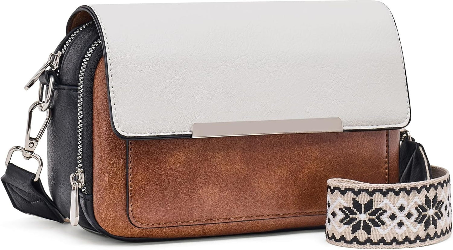 Crossbody Bags for Women Small Crossbody Wallet Purses with Card Slots Leather Shoulder Handbags