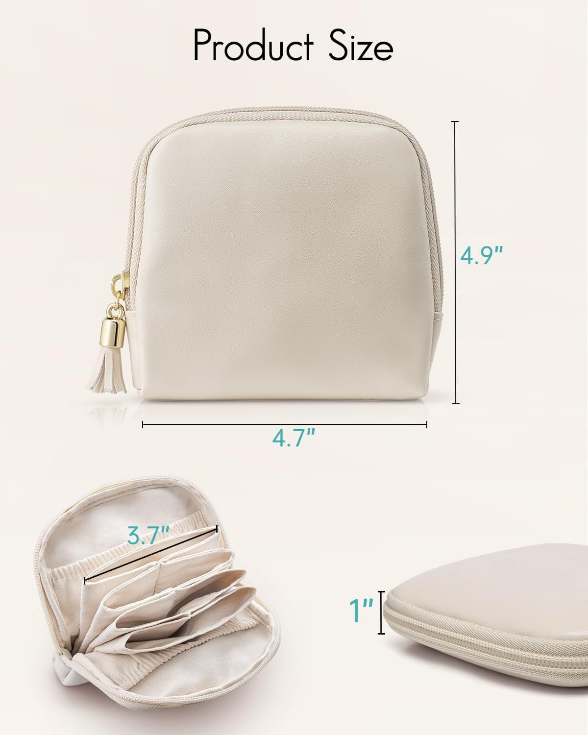 Small Travel Jewelry Case,Travel Gifts for Women,Jewelry Pouch Bags with Zipper,Jewelry Organizer Storage Bag