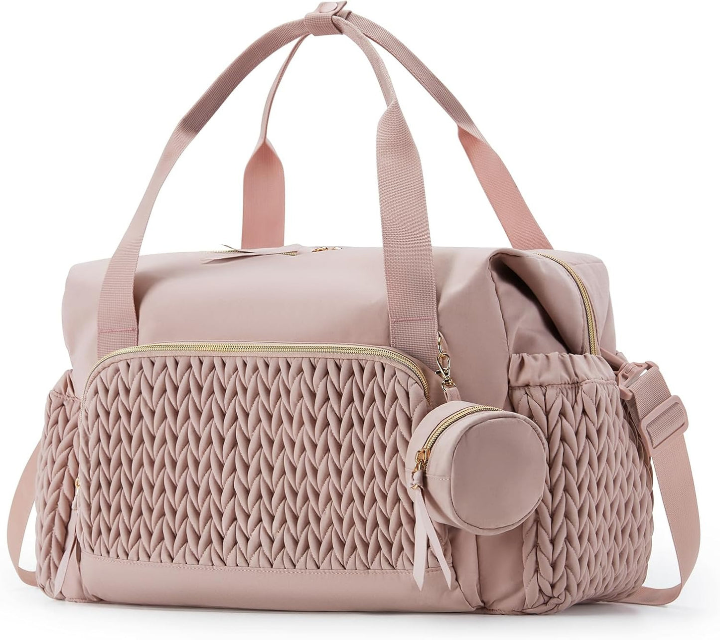 Diaper Bag Tote, Large Capacity Travel Diaper bags, Hospital Bag for Labor Delivery, Baby Bag with Pacifier Case