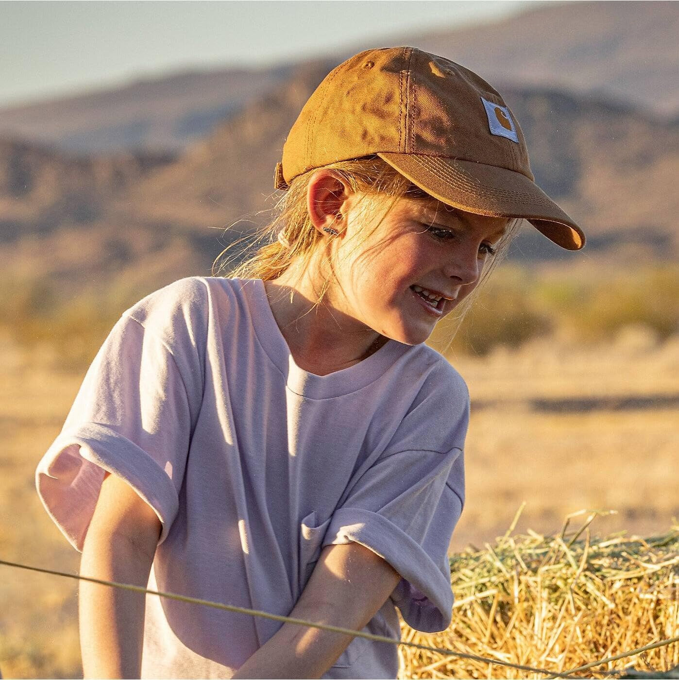 Kids' Signature Canvas Baseball Cap Hat