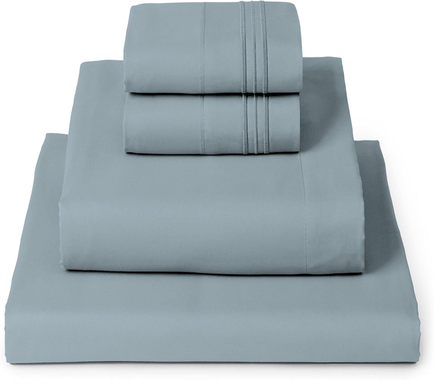 Queen Sheets Set - 4 count  Bedding - Hotel Luxury, Extra Soft, Cooling Bed Sheets