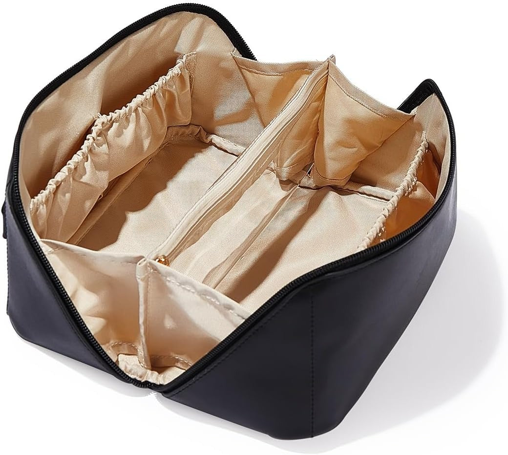 Travel Makeup Bag,Large Capacity Cosmetic Bags for Women, Waterproof Portable Pouch Bag
