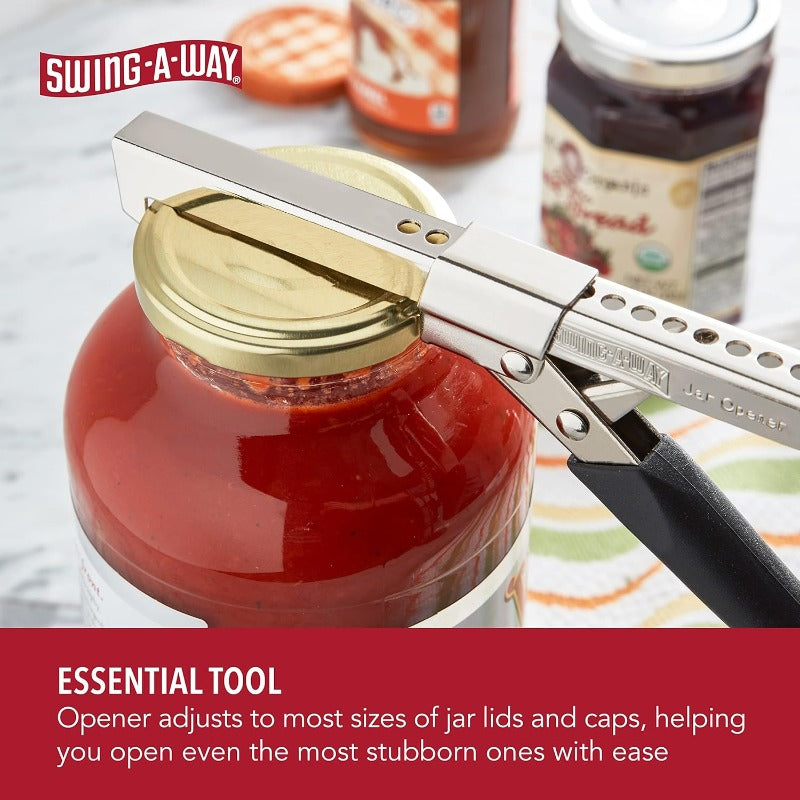 7.5-Inch, Adjustable Multifunctional Stainless Steel Can Opener with Grippe