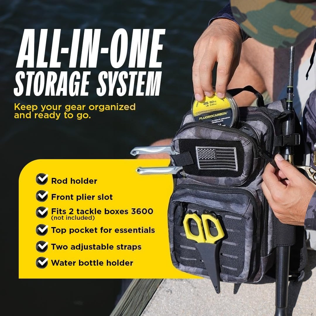 Tactical Fishing Storage Bag - Lightweight & Compact Bag For Fishing