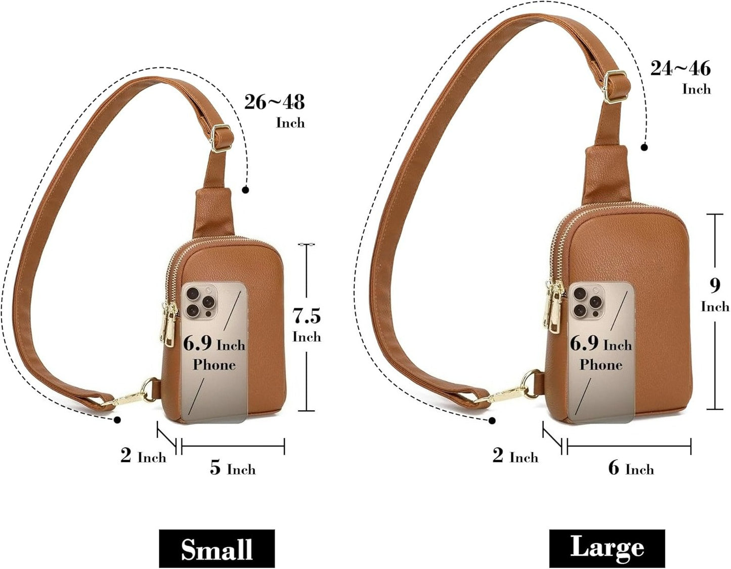 Travel Small Sling Bag Faux Leather Crossbody Bags Women Cross Body Bag Purses for Woman