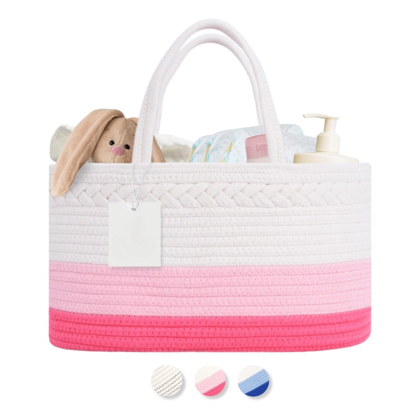 BB room storage basket, changing table storage basket, portable storage basket with removable dividers