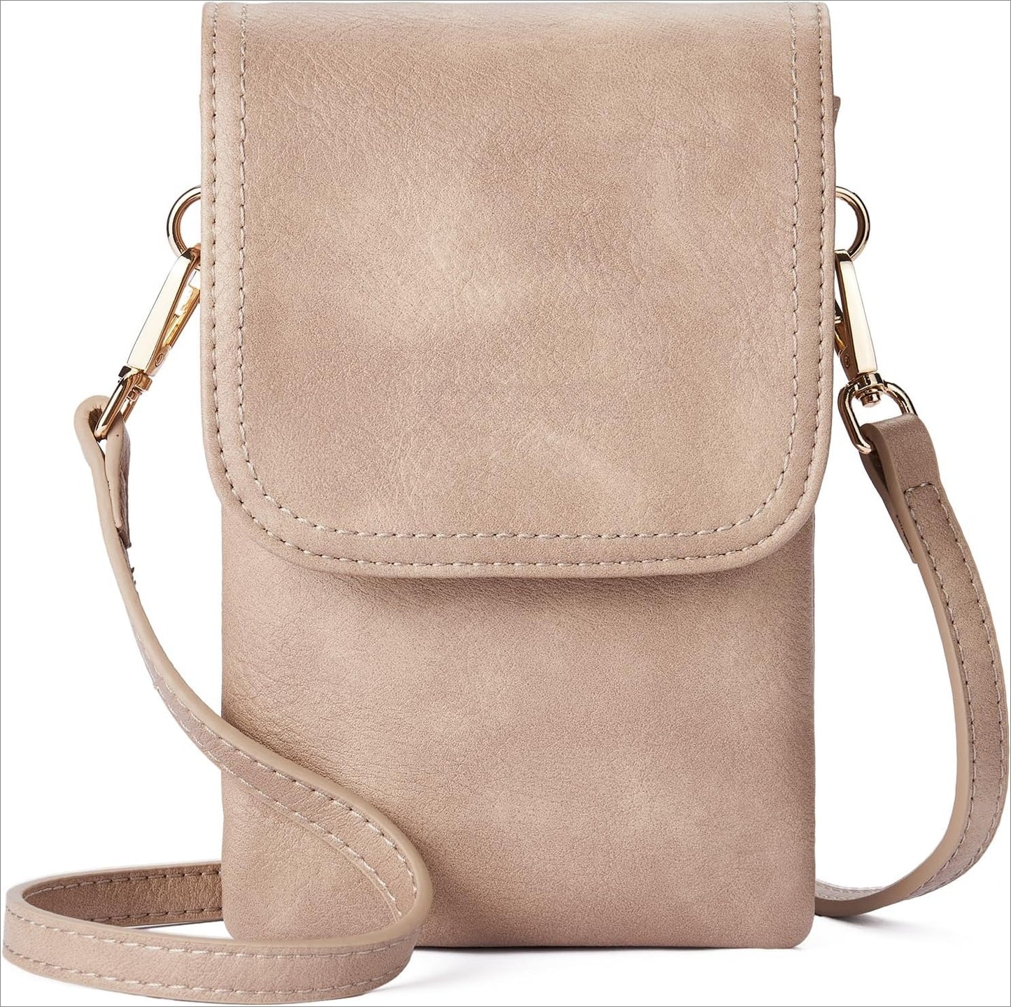 Vegan Leather Small Crossbody Bags for Women Designer Cell Phone Bag Wallet Purses Adjustable Strap